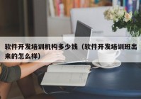 软件开发培训机构多少钱（软件开发培训班出来的怎么样）