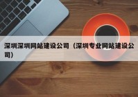 深圳深圳网站建设公司（深圳专业网站建设公司）