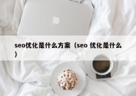 seo优化是什么方案（seo 优化是什么）